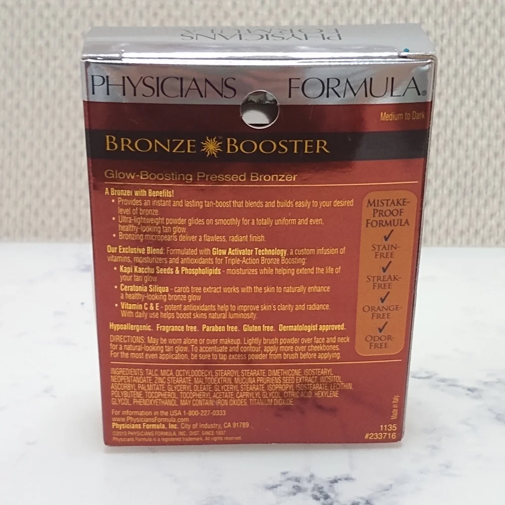Physicians Formula Glow Boosting Pressed Bronzer Bronze Booster Medium to Dark